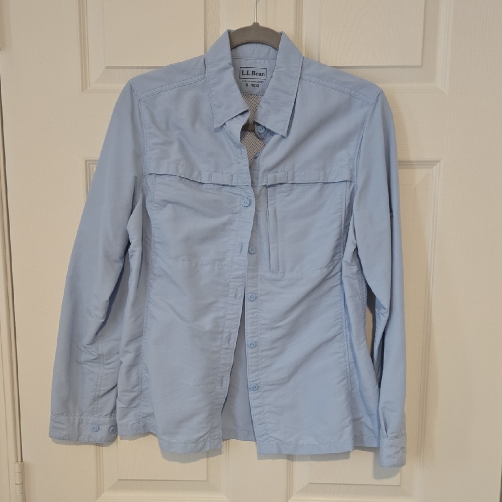 L.L. Bean Women's Sky Blue Utility Shirt